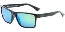 Unisex sluneční brýle HORSEFEATHERS 398060 c3 černá, zelený odlesk
