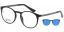 Brýlová obruba se slunečním klipem 2v1 POINT 6070 U07