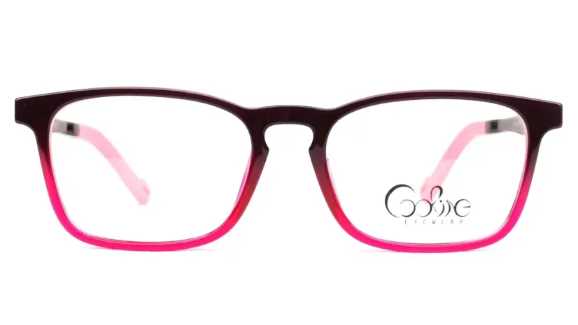 Dětská brýle se slunečním polarizačním klipem (2v1) Cooline 190 c2 magenta - fialová/růžová