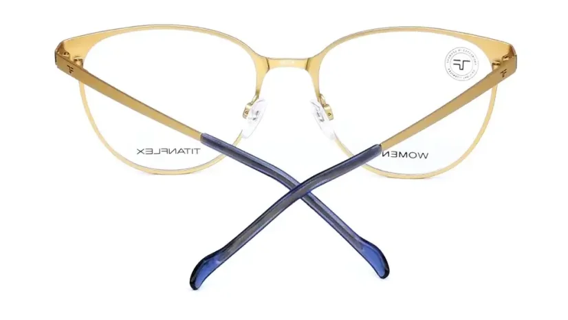 Dámská titanová brýlová obruba TITANFLEX 826047 27 - modrošedá/zlatá