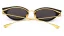 Luxusní dámská retrostylová sluneční brýle BALDININI BLD2005 101 - černá/zlatá (23 Karát)