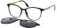 Brýle se slunečním klipem Cooline 159 c1 m.black-brass