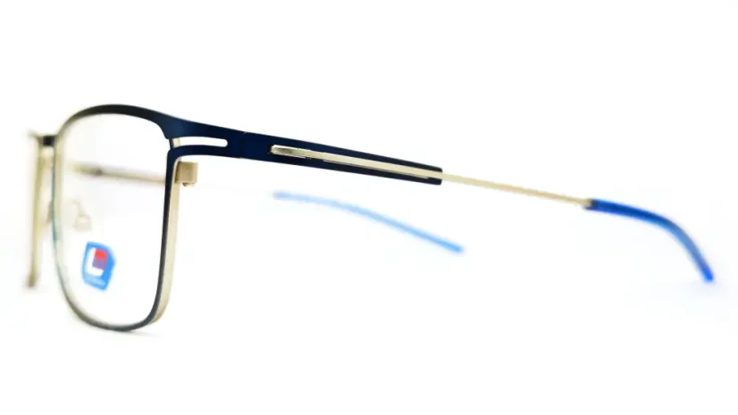 Pánská brýlová obruba Luca Martelli Sport LMS075 Col. 03 - tmavě modrá/kovová/modrá