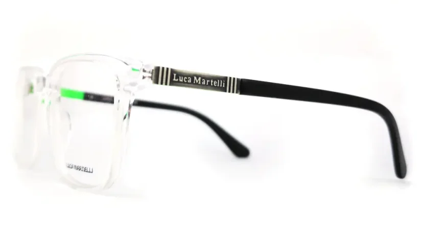 Pánská brýlová obruba Luca Martelli LM2208 Col. 04 - čirá/zelená/černá