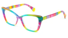 Dámská brýlová obruba TUSSO-481 magic - modrá/růžová/zelená/žlutá