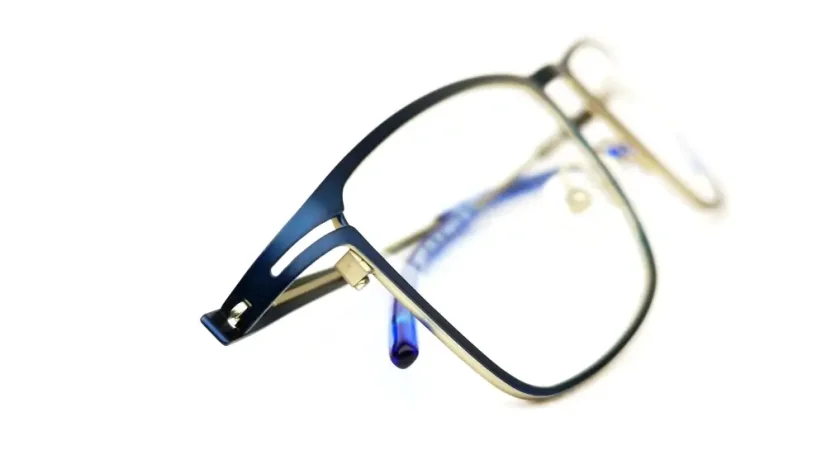 Pánská brýlová obruba Luca Martelli Sport LMS075 Col. 03 - tmavě modrá/kovová/modrá