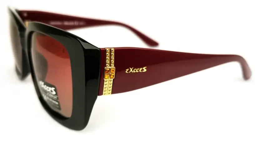 Dámské sluneční brýle EXCCES Polarized EX700 C3 - černá/vínová/zlatá