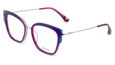 Dámská brýlová obruba Woodys MARION 03 - modrá/fialová/zlatá