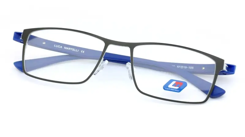 Pánská brýlová obruba Luca Martelli Sport LMS024 Col. 06 - černá/modrá/bílá